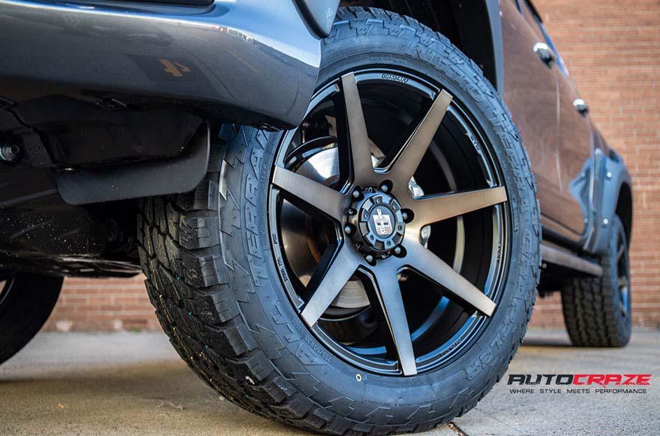 TOYOTA HILUX N80 4WD AVALANCHE MACHINED FACE MATTE BLACK DARK TINT